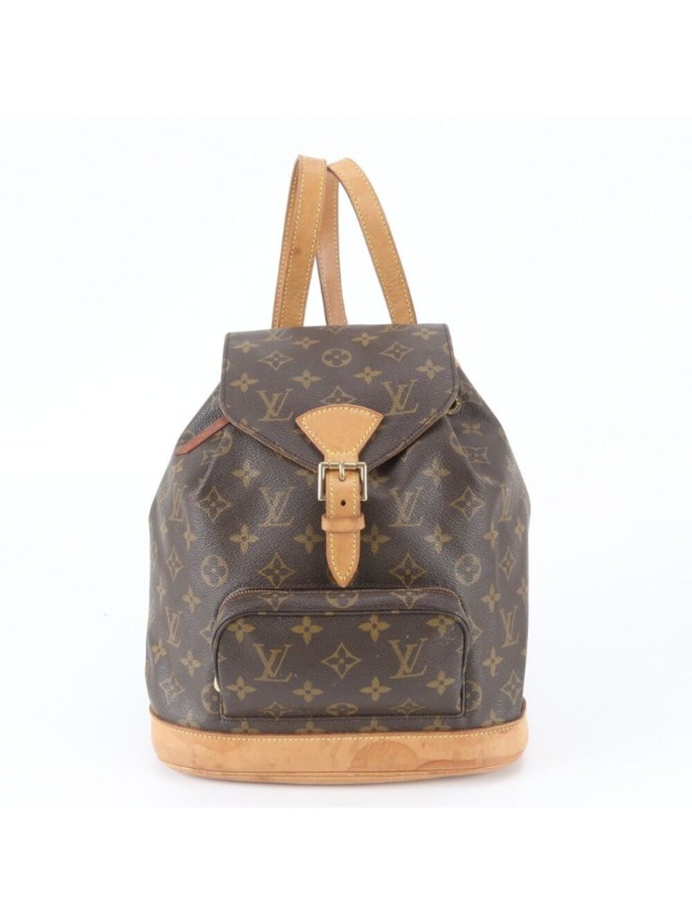 Louis Vuitton Monogram Montsouris MM Leather Backpack Shoulder Bag